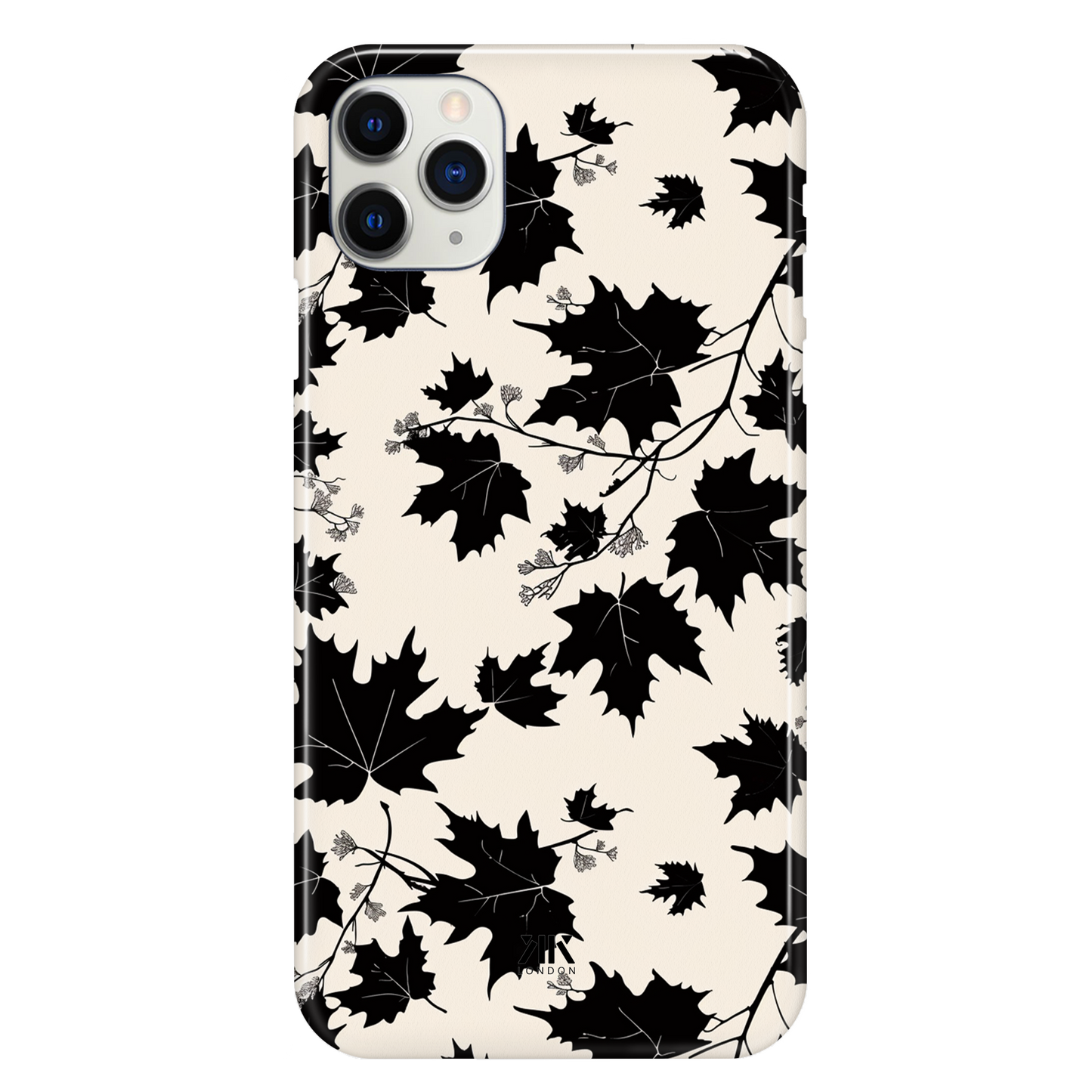Monochrome Leaves Phone Case