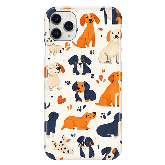 White Dogs Phone Case