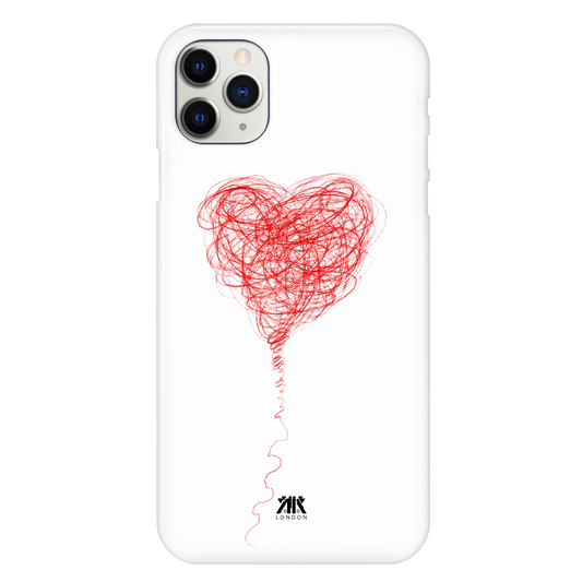 Red Balloon Heart Phone Case