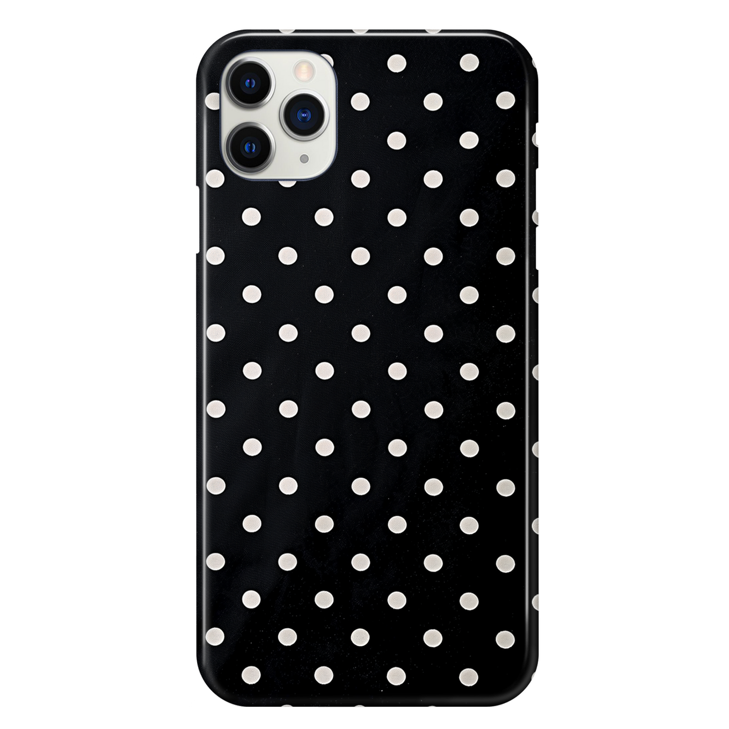 White Polkadots Phone Case