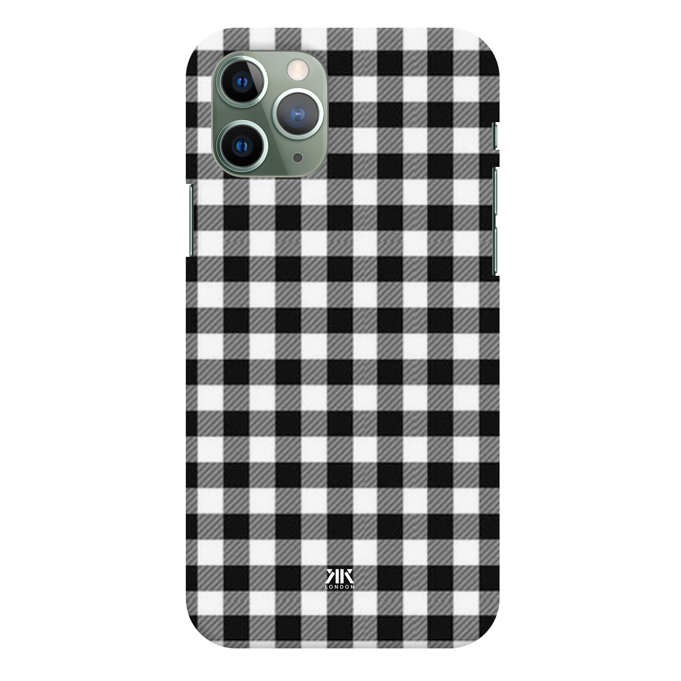Black Gingham Phone Case
