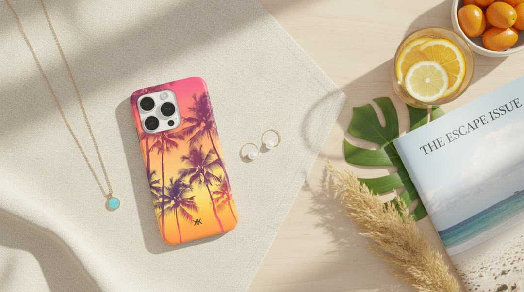 Sunset Palm Trees Phone Case for summer