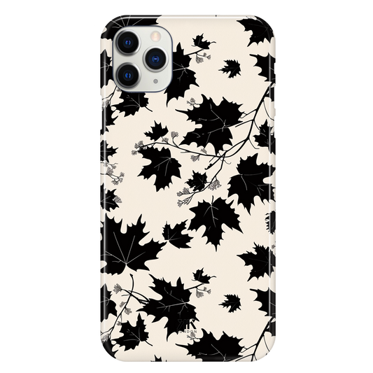 Monochrome Leaves Phone Case