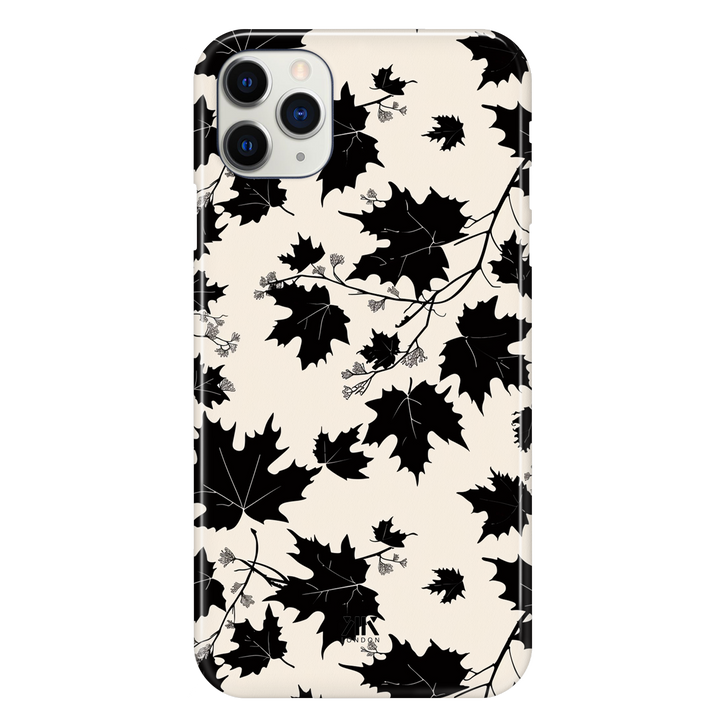 Monochrome Leaves Phone Case
