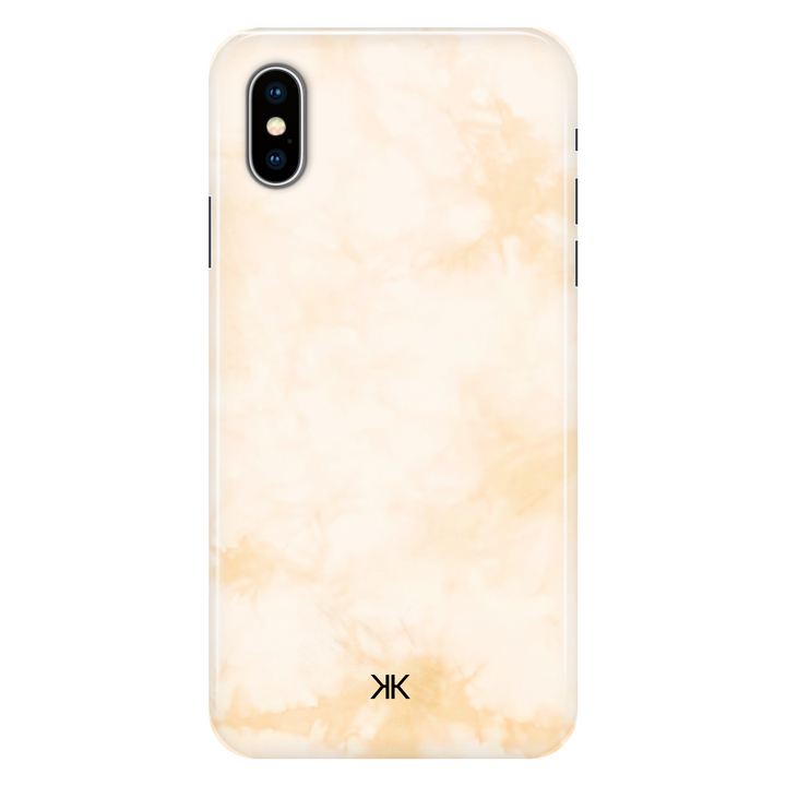 Pastel Peach Tie Dye phone case for iPhone X