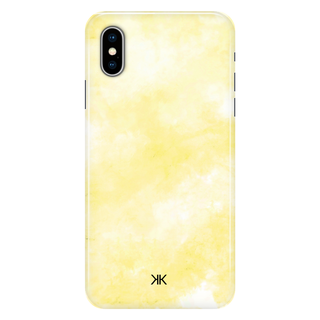 Pastel Lemon Tie Dye phone case for iPhone X