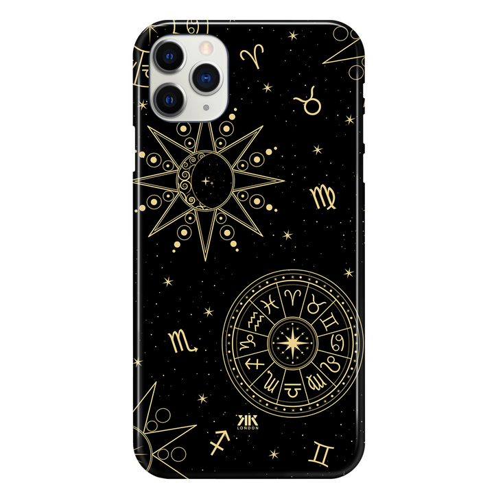 Black astronomy phone case
