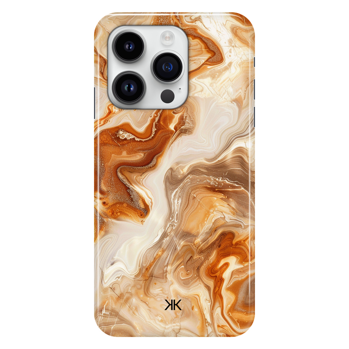 Amber Marble phone case for iPhone 14 Pro