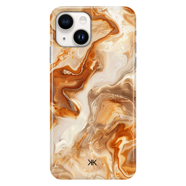 Amber Marble phone case for iPhone 14
