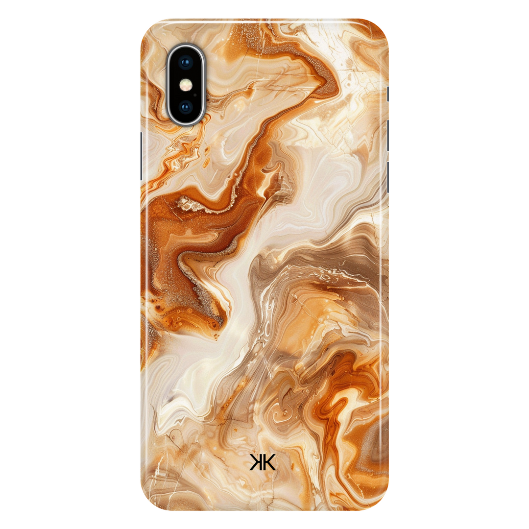 Amber Marble phone case for iPhone X
