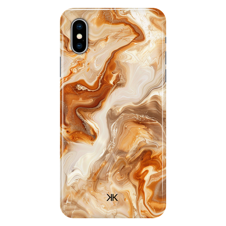 Amber Marble phone case for iPhone X