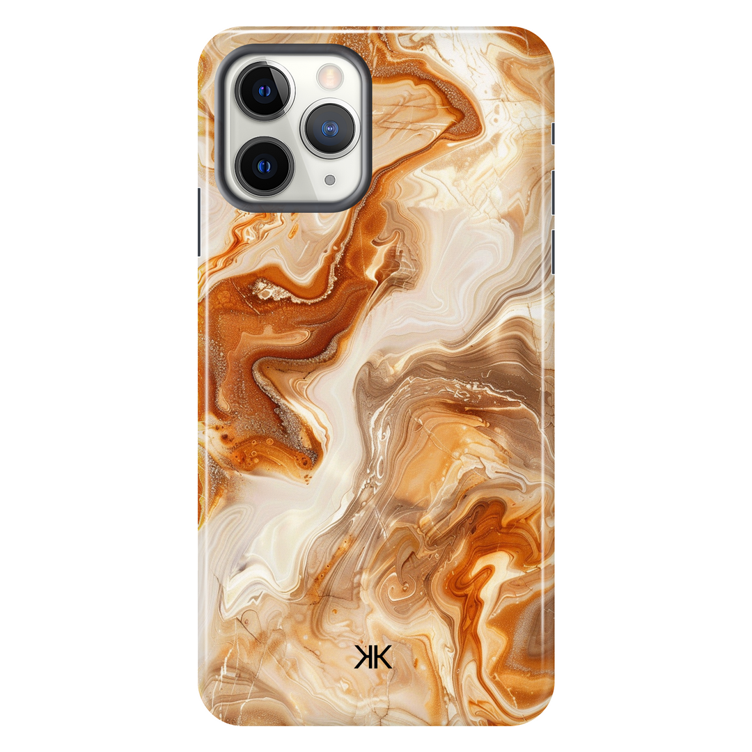 Amber Marble Phone Case - Tough Case - iphone-11-pro