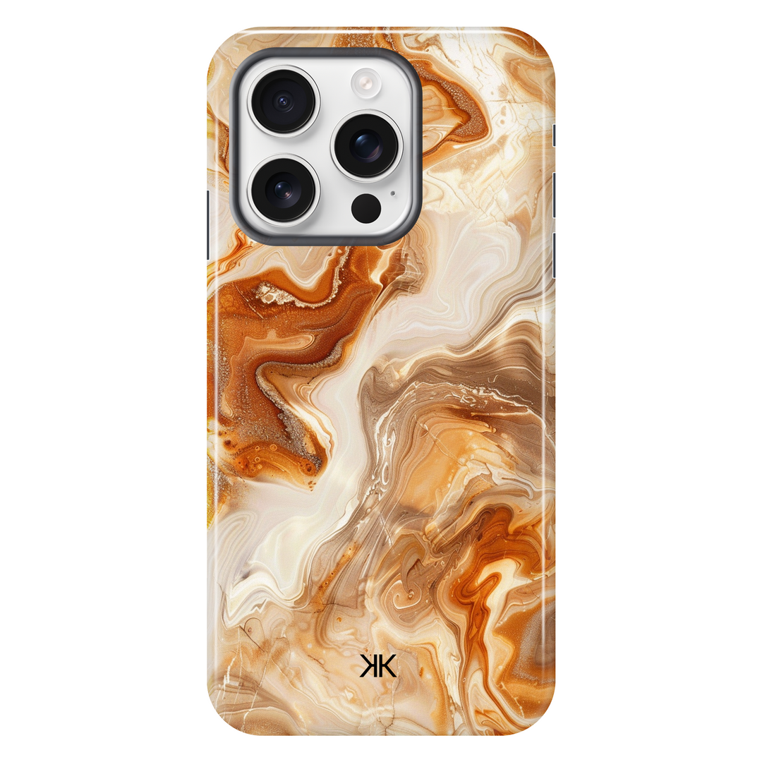 Amber Marble Phone Case - Tough Case - iphone-16-pro