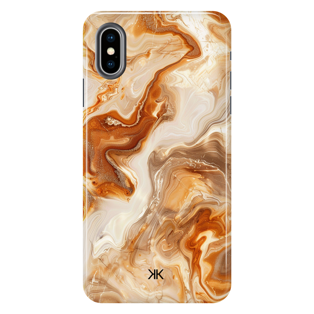 Amber Marble Phone Case - Tough Case - iphone-x