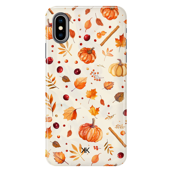 Autumn Pattern tough phone case for iPhone X