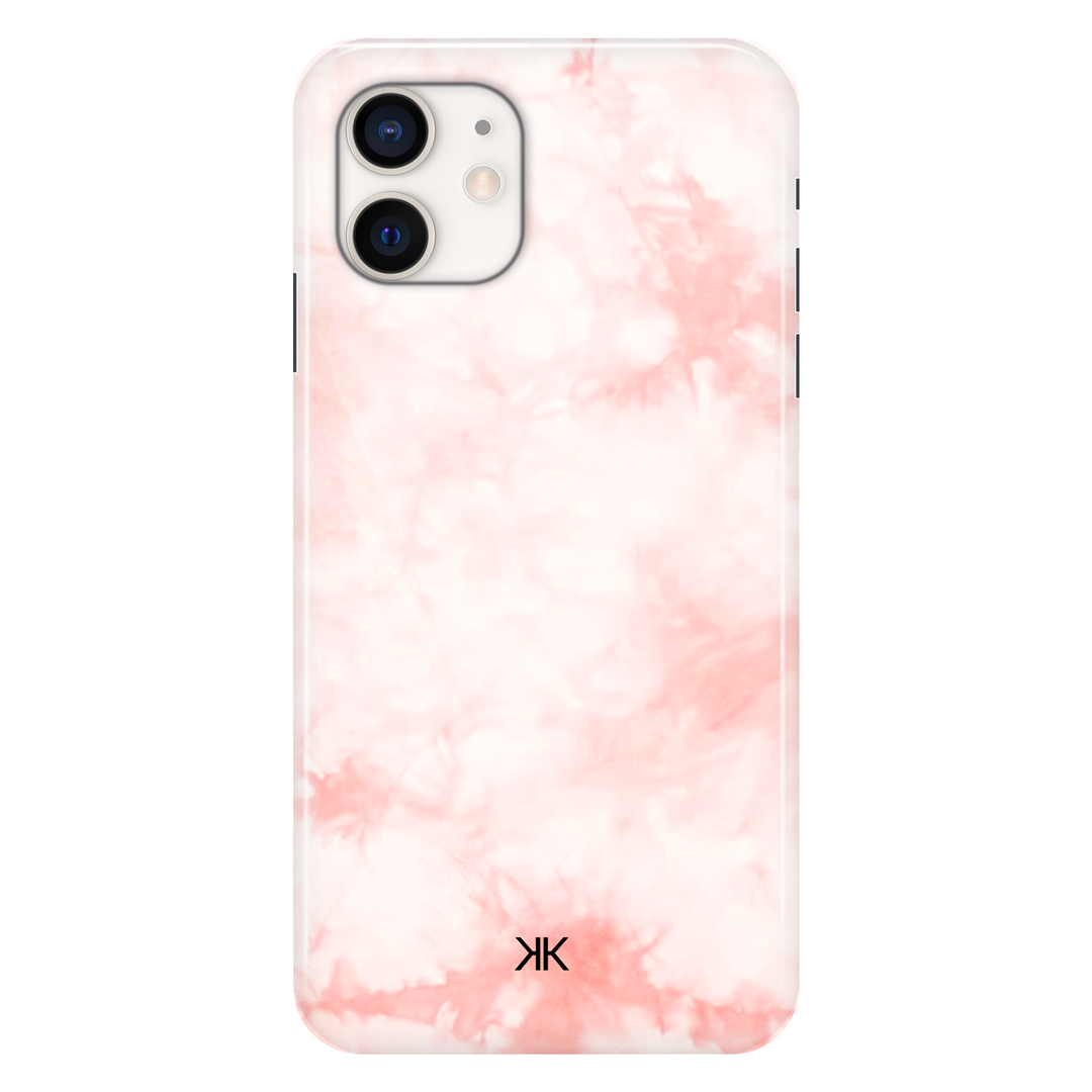 Pastel Pink Tie Dye phone case for iPhone 12
