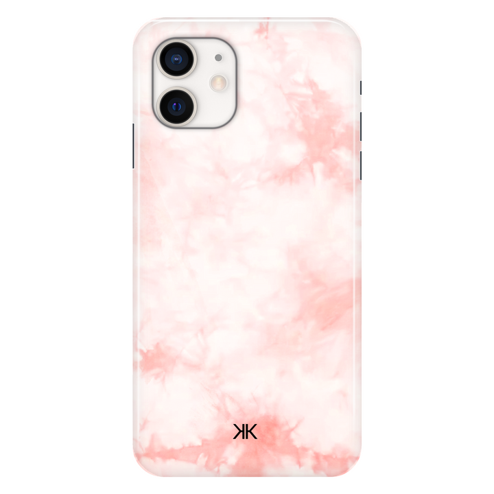 Pastel Pink Tie Dye phone case for iPhone 12