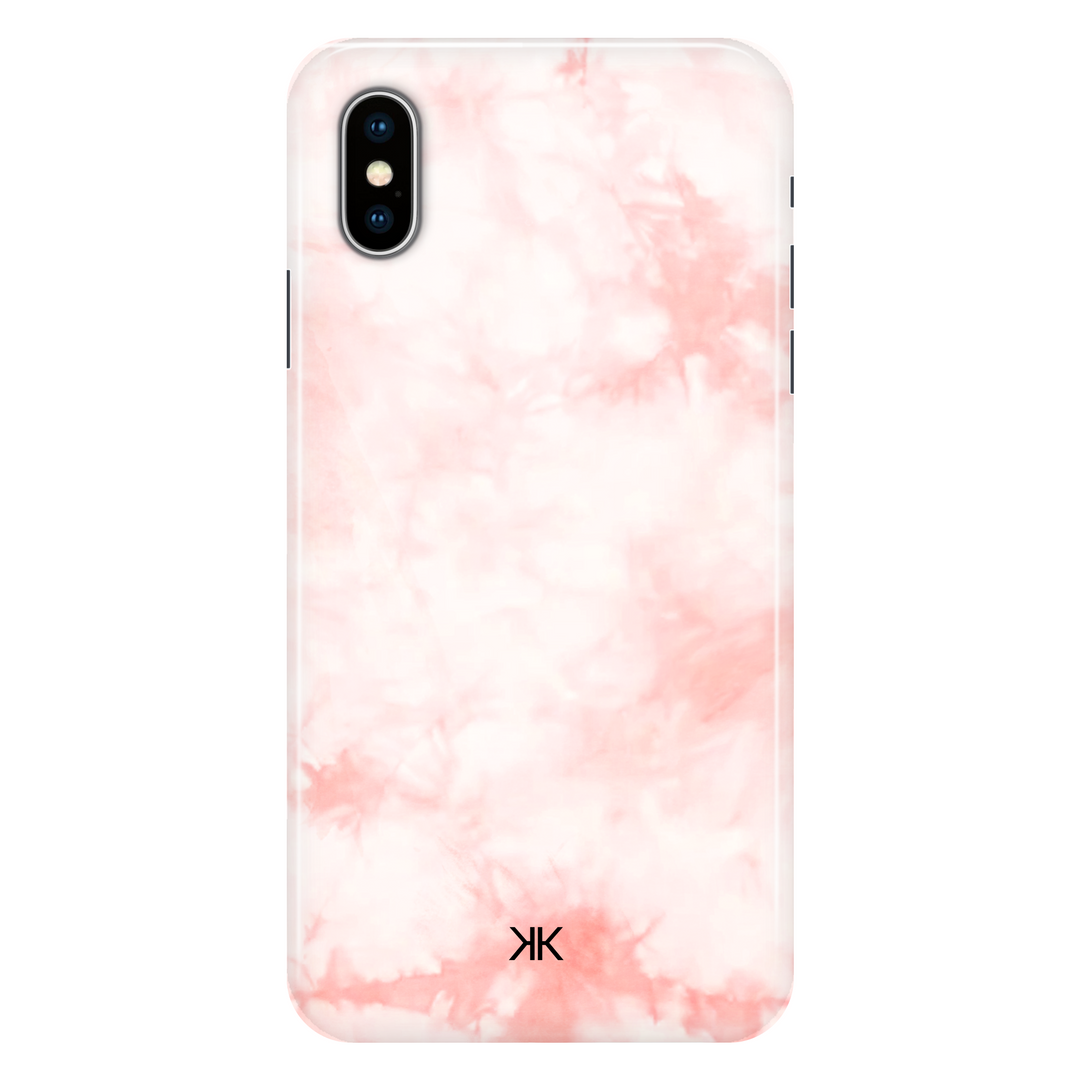 Pastel Pink Tie Dye phone case for iPhone X