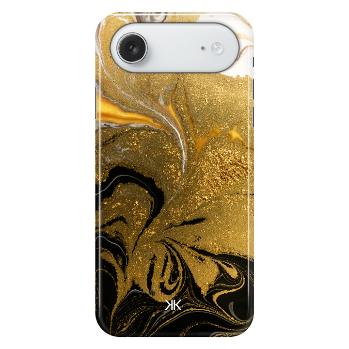 Marble Black and Gold phone case for iPhone 17 Air
