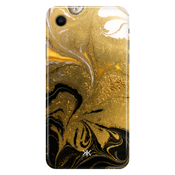 Marble Black and Gold phone case for iPhone XR
