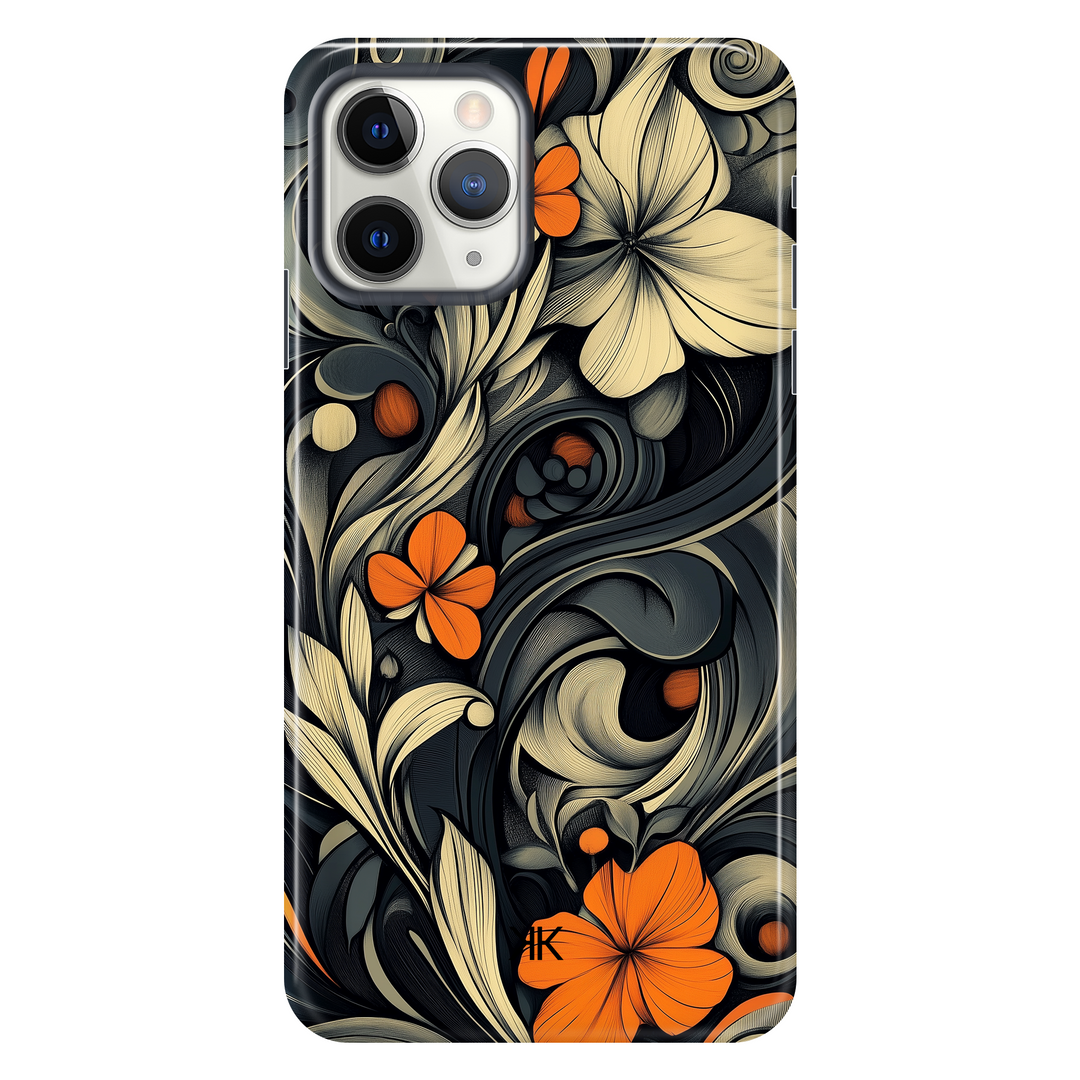 Black Art Nouveau Phone Case - Tough Case - iphone-11-pro