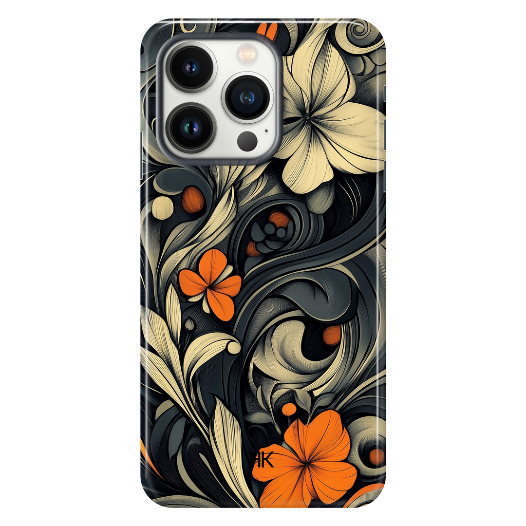 Black Art Nouveau Phone Case - Tough Case - iphone-13-pro
