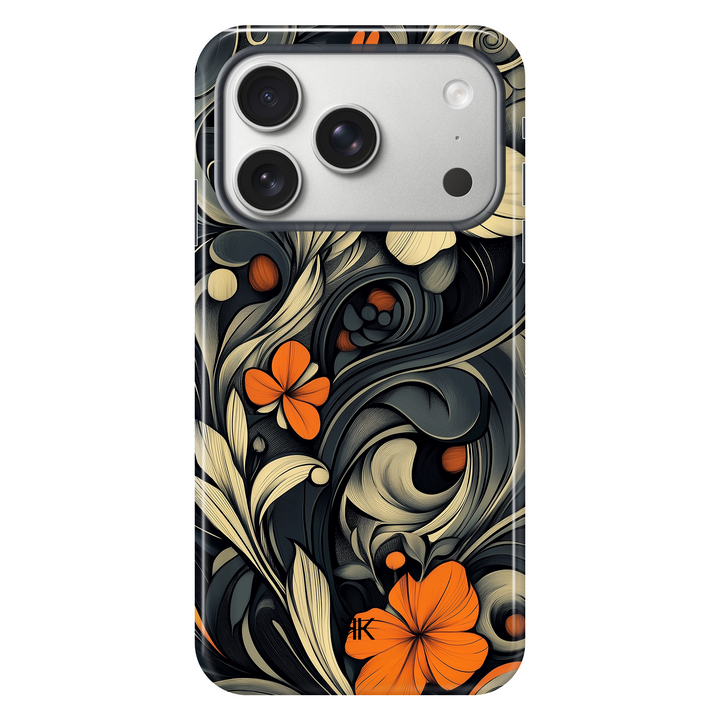 Black Art Nouveau Phone Case - Tough Case - iphone-17-pro
