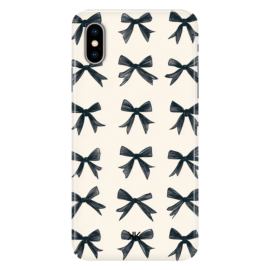 Black Bows phone case for iPhone X