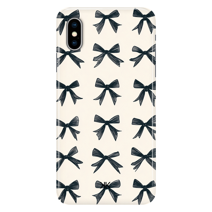 Black Bows phone case for iPhone X