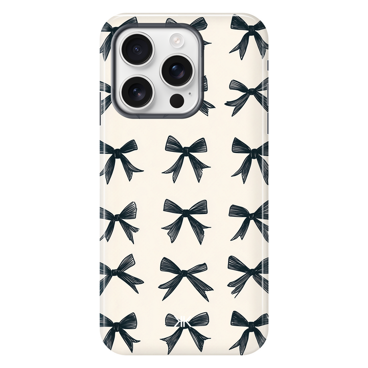 Black Bows Phone Case - Tough Case - iphone-16-pro