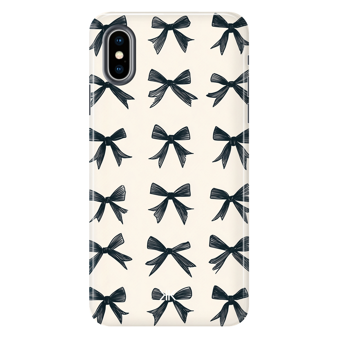 Black Bows tough phone case for iPhone X