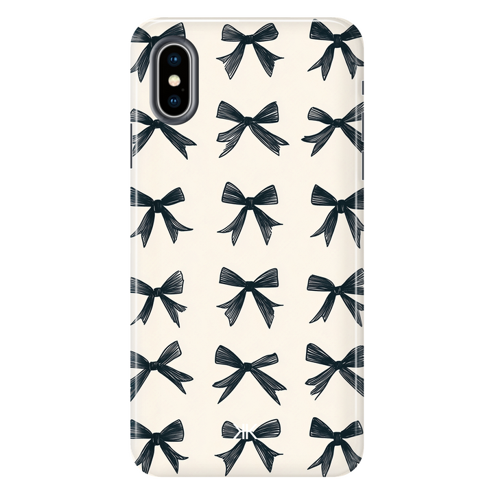 Black Bows tough phone case for iPhone X