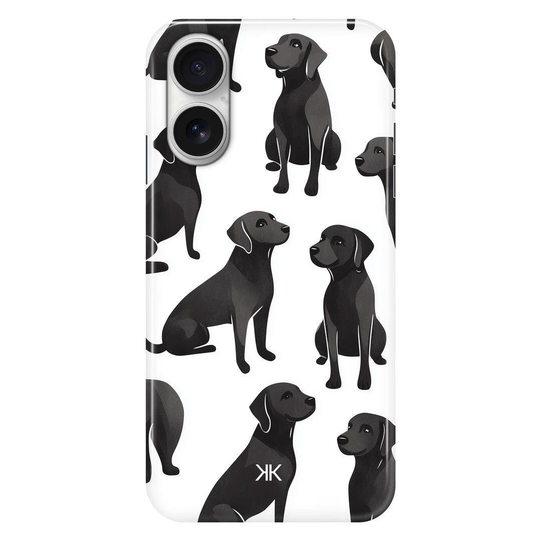 Black Dogs phone case for iPhone 16