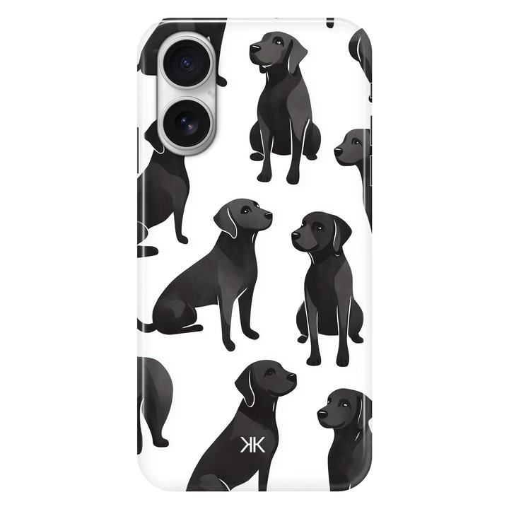 Black Dogs phone case for iPhone 16