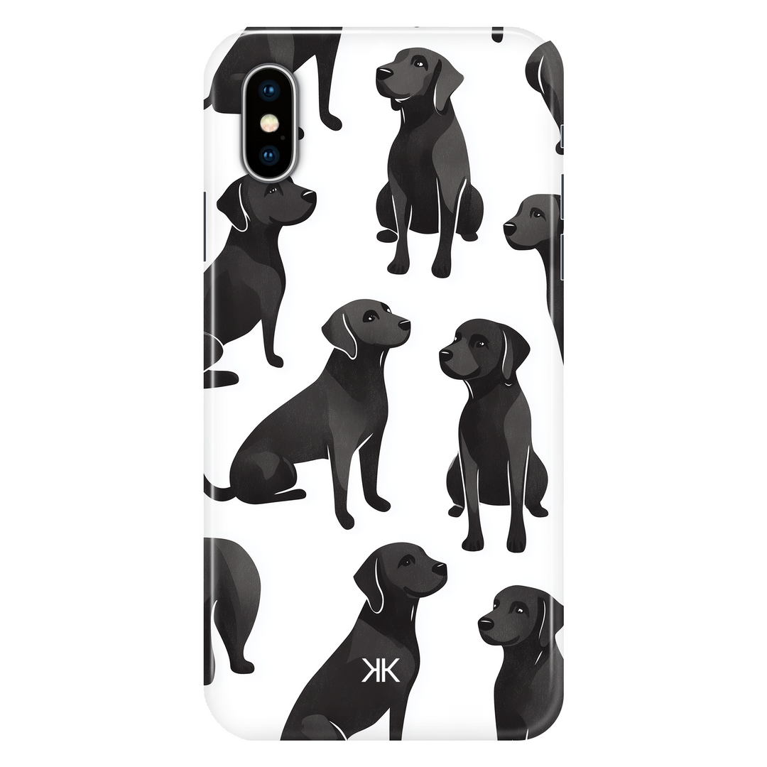 Black Dogs phone case for iPhone X