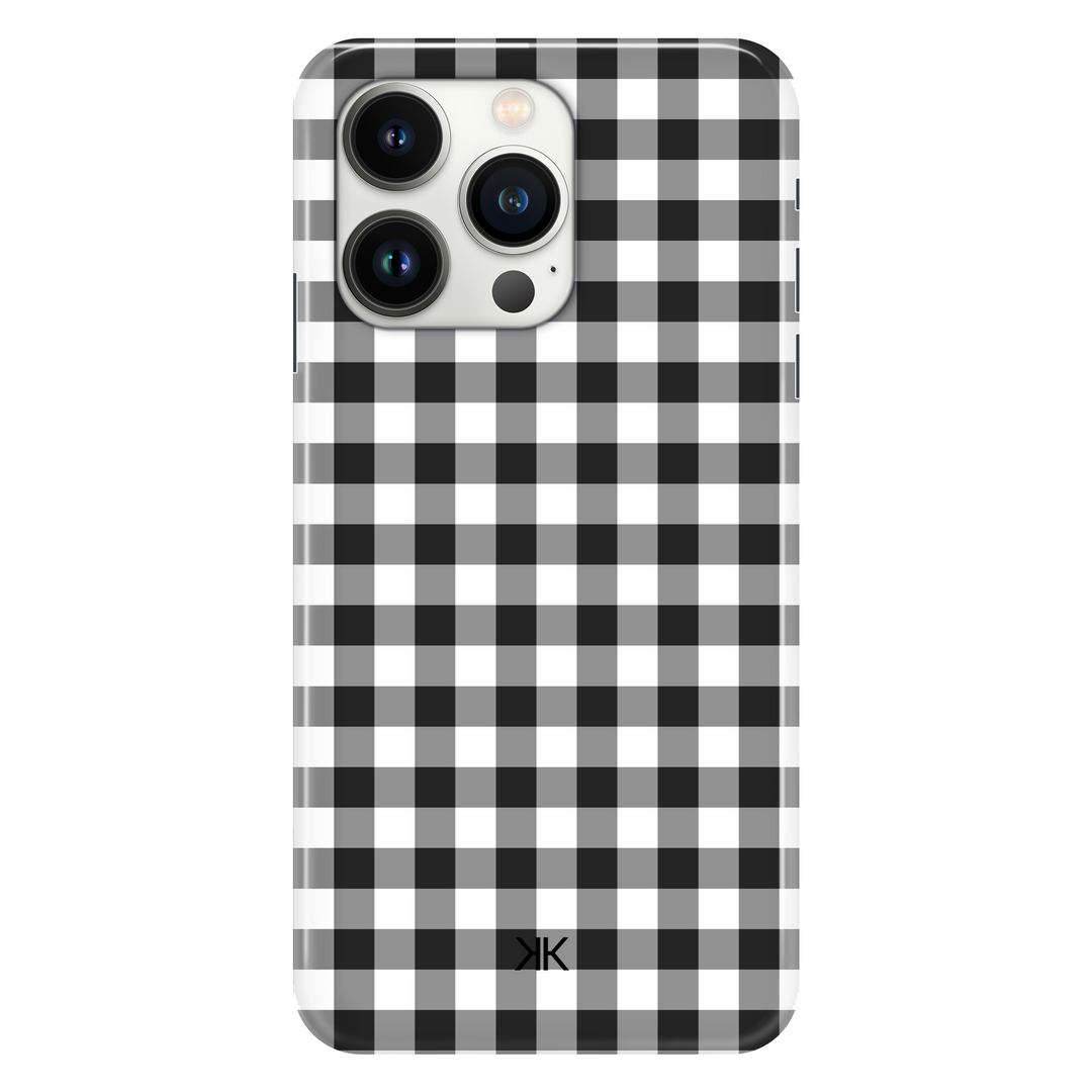 Black Gingham phone case for iPhone 13 Pro