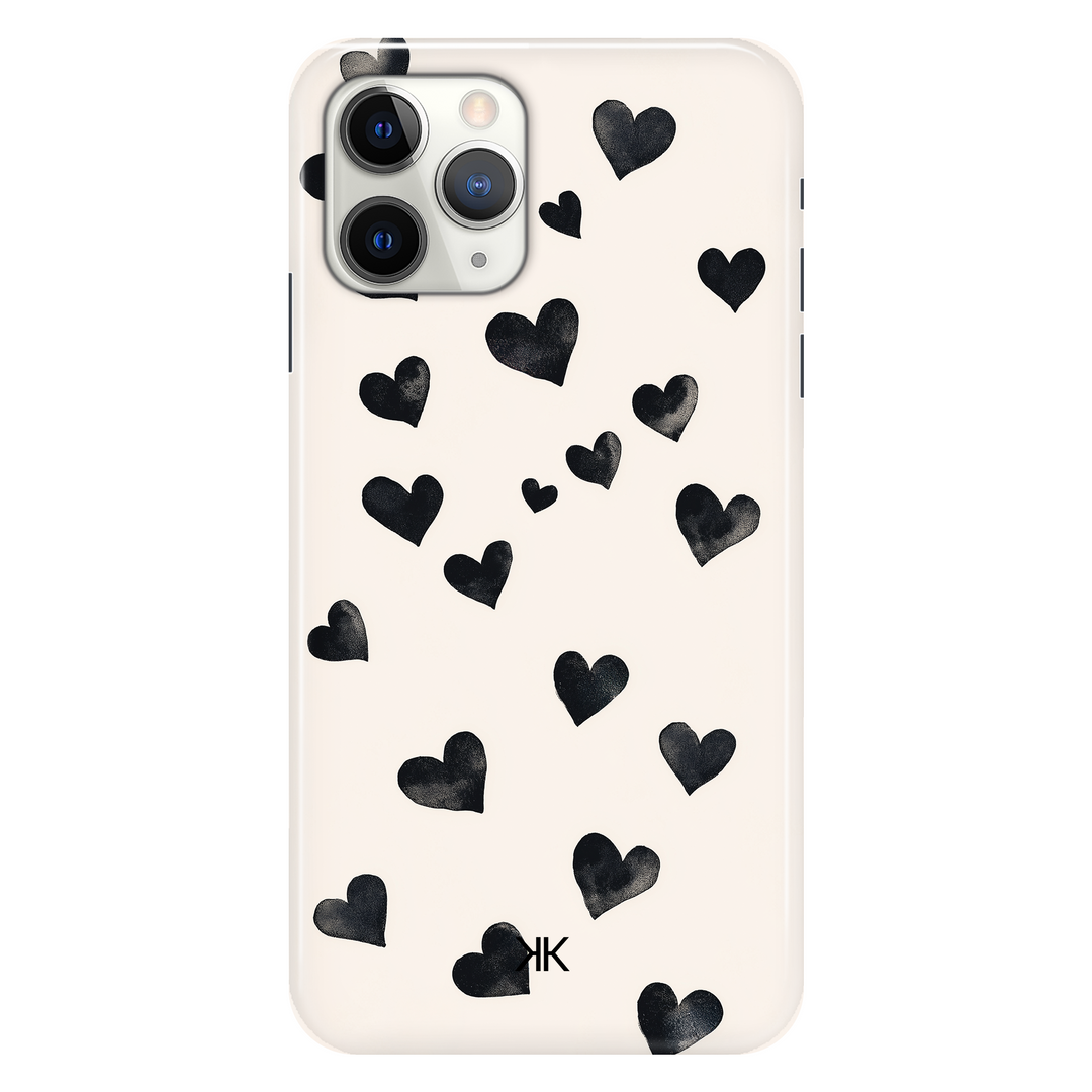 Black Hearts phone case for iPhone 11 Pro