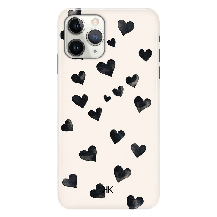Black Hearts phone case for iPhone 11 Pro