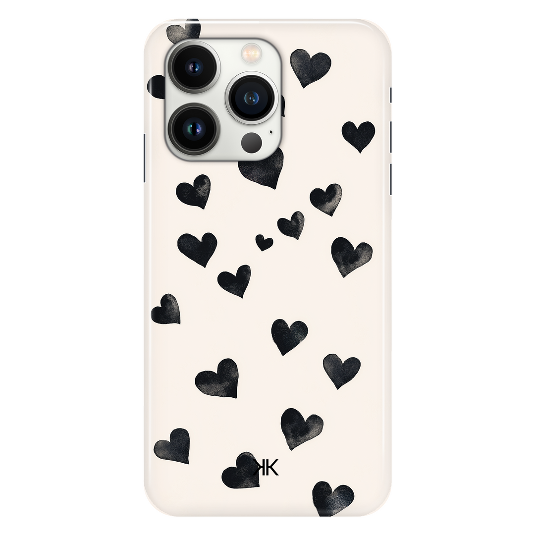 Black Hearts phone case for iPhone 13 Pro