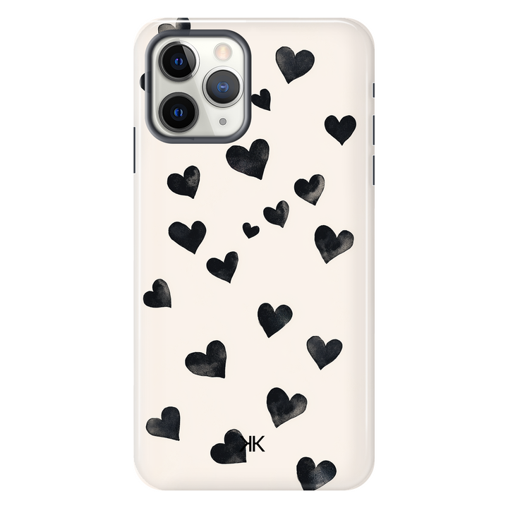 Black Hearts Phone Case - Tough Case - iphone-11-pro