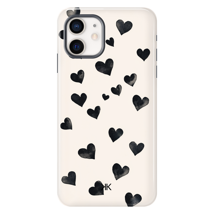 Black Hearts Phone Case - Tough Case - iphone-12