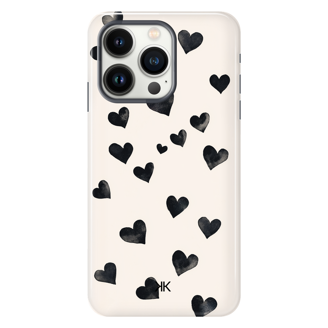 Black Hearts Phone Case - Tough Case - iphone-13-pro