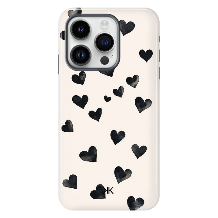 Black Hearts Phone Case - Tough Case - iphone-14-pro