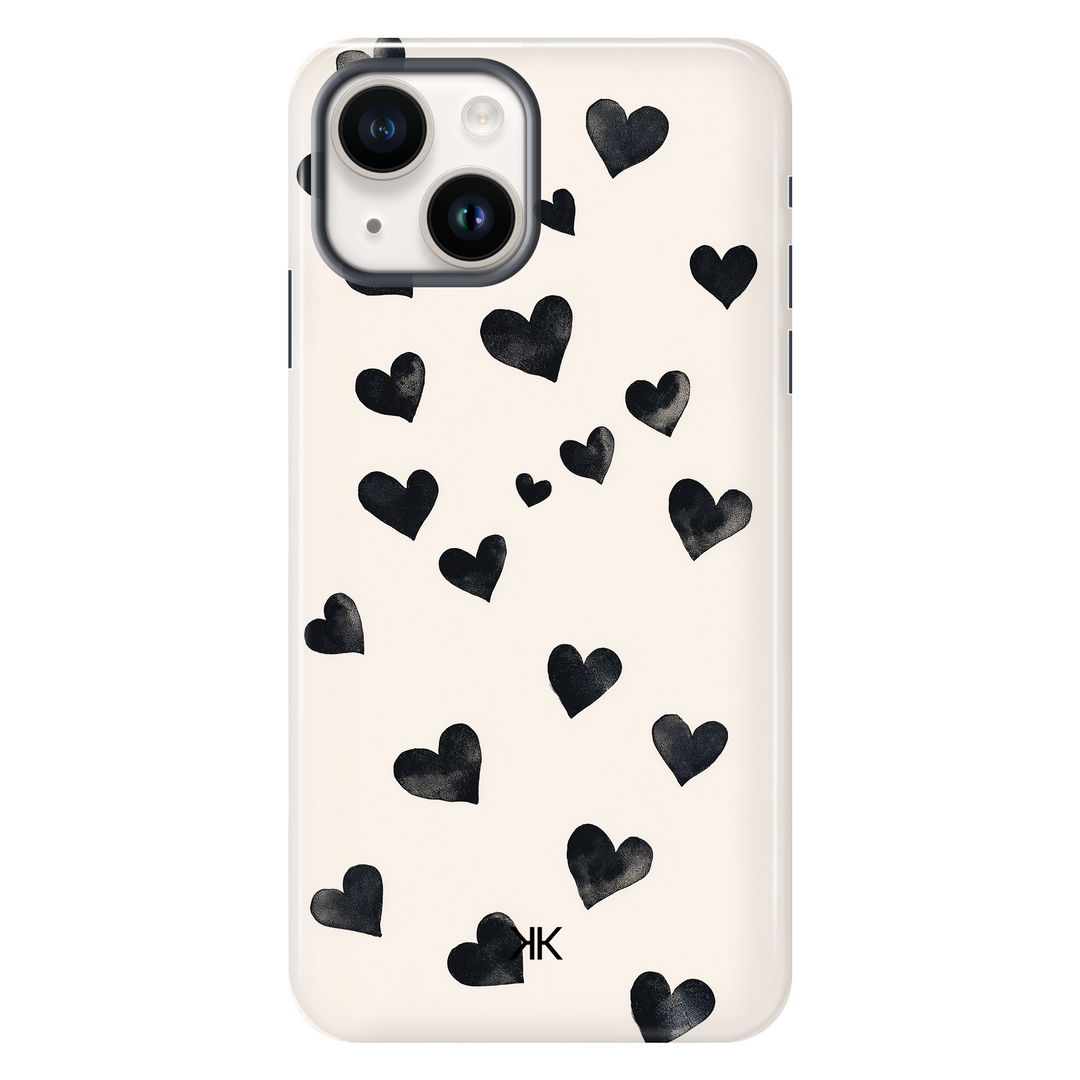 Black Hearts Phone Case - Tough Case - iphone-14