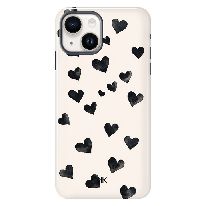Black Hearts Phone Case - Tough Case - iphone-14