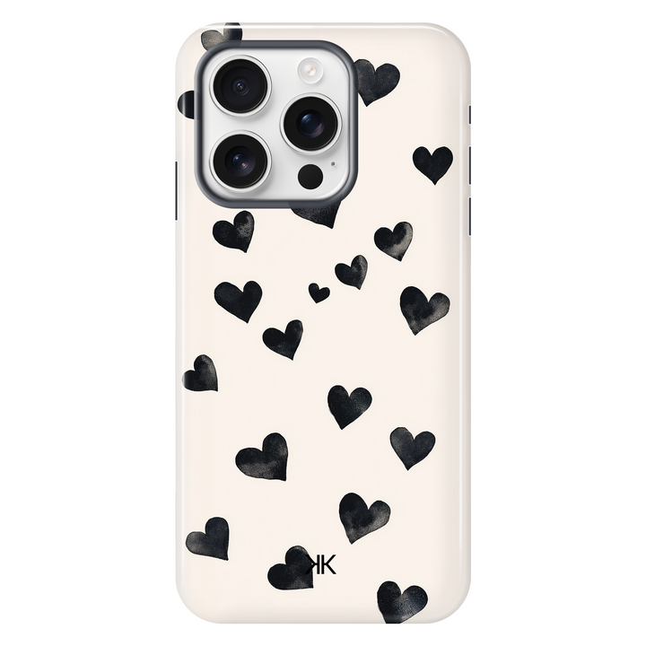 Black Hearts Phone Case - Tough Case - iphone-16-pro