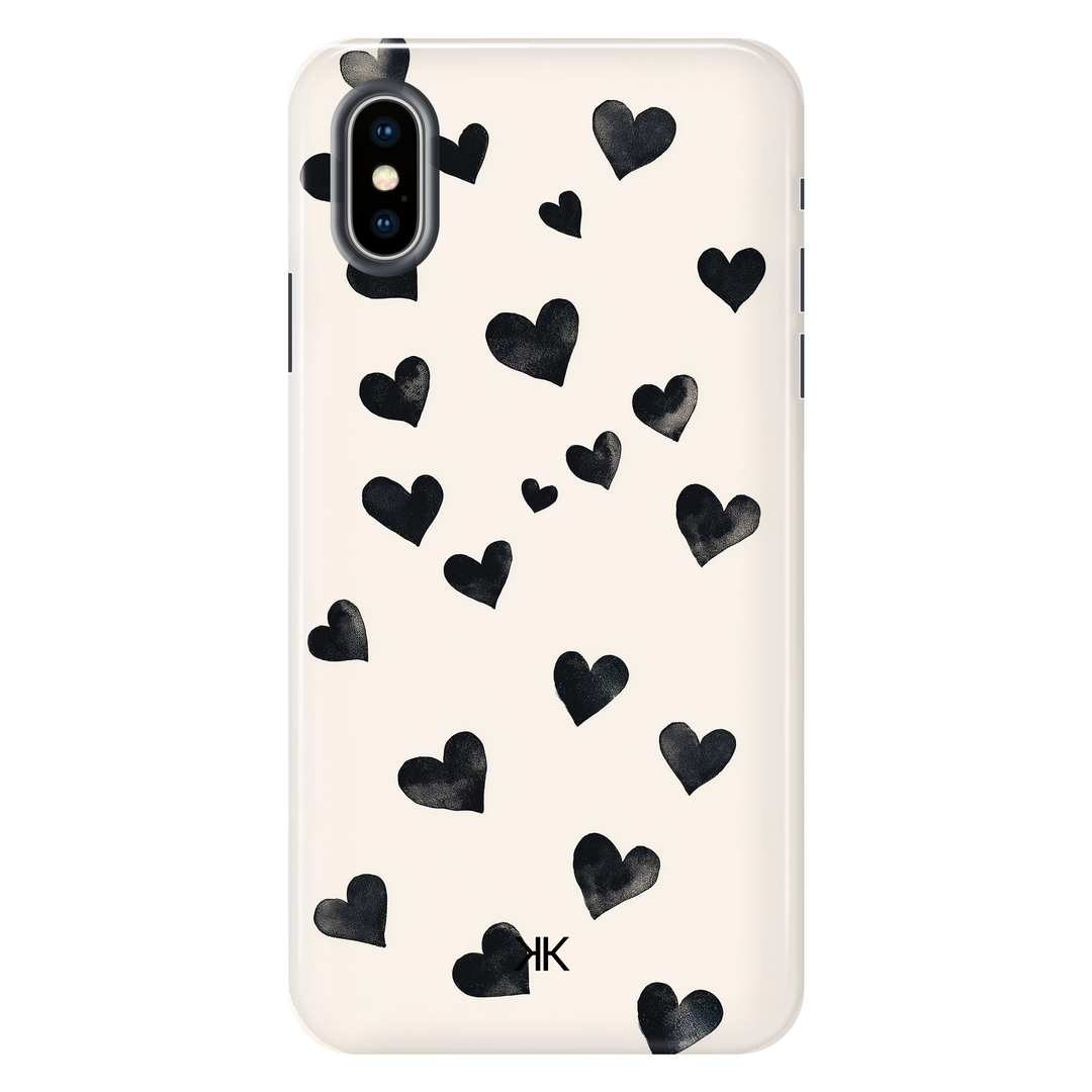 Black Hearts Phone Case - Tough Case - iphone-x