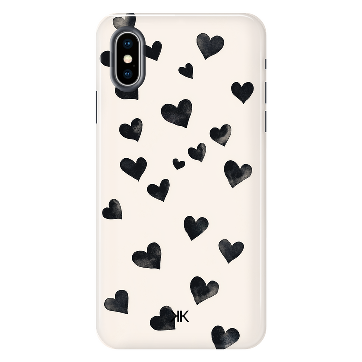 Black Hearts Phone Case - Tough Case - iphone-x