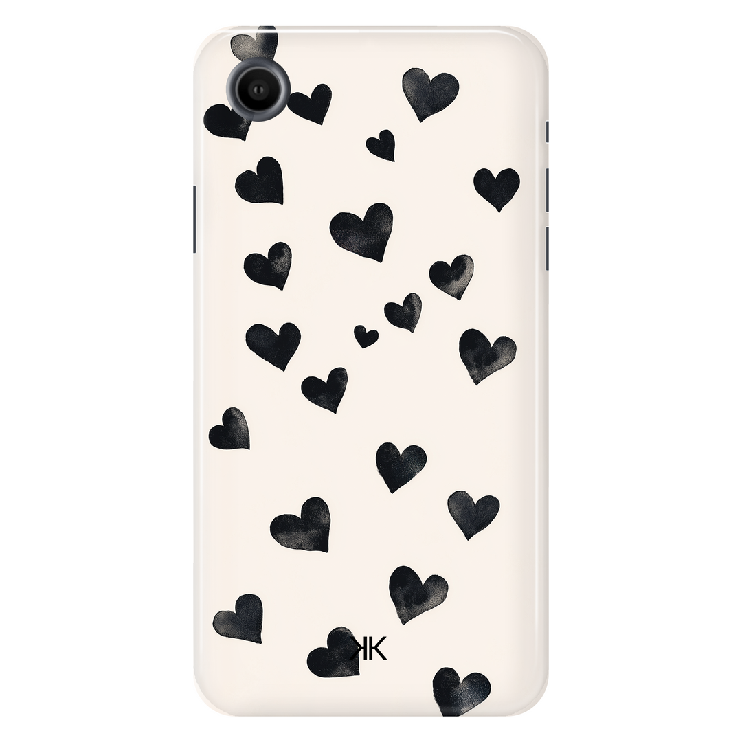 Black Hearts Phone Case - Tough Case - iphone-xr