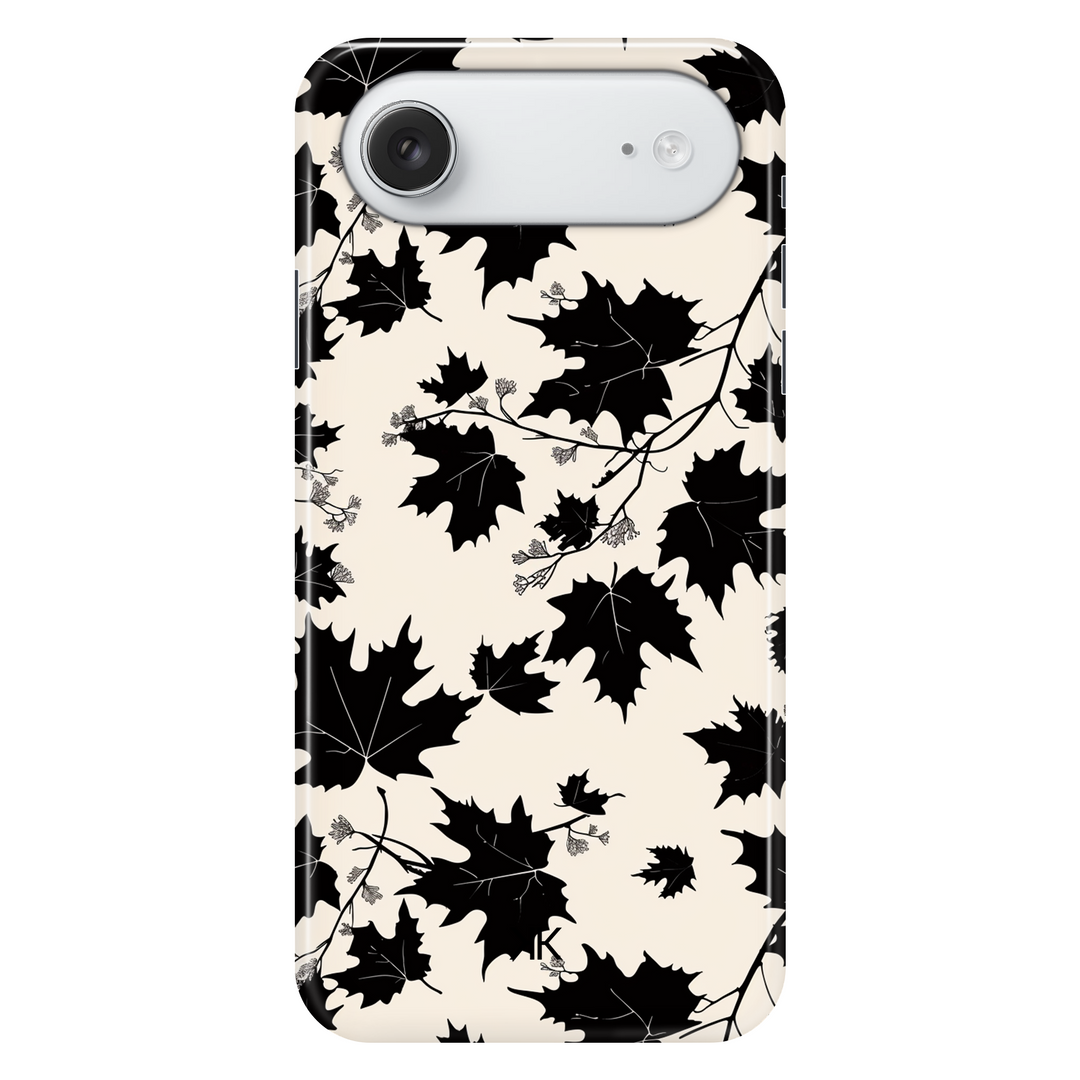Monochrome Leaves phone case for iPhone 17 Air